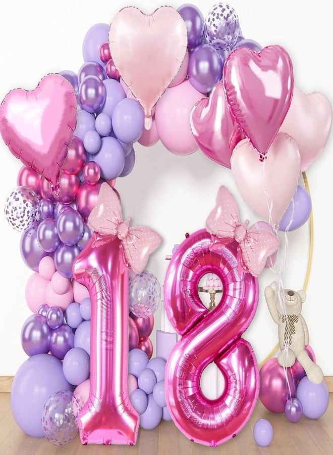 Florisland 40 Inch Huge Pink 7 Birthday Balloon for Girls, Foil Mylar Helium Pink 7 Balloon Number for Girls 7th Birthday Decorations, Celebrations Party Supplies Favors Cake Smash Decorations, Backdrops - Image 3